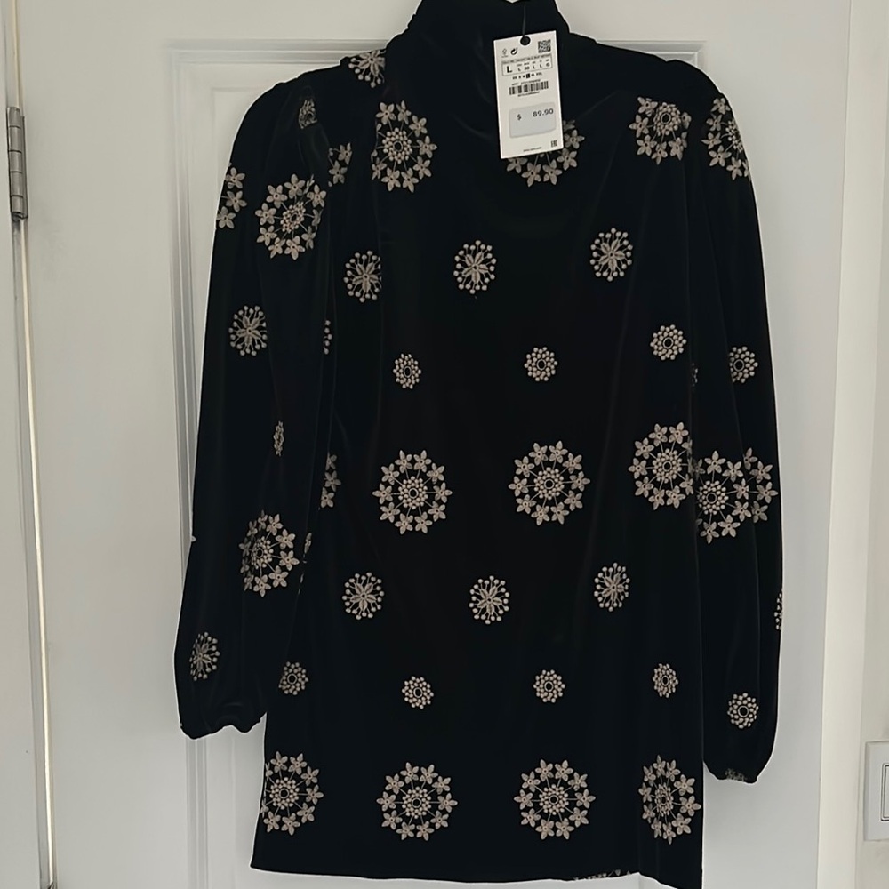 ZARA VELVET DRESS WITH TAGS (L)